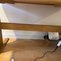 天然木　ダイニングテーブルの画像