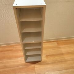 カラーボックス（白）　白い棚の画像