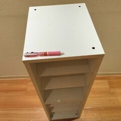 カラーボックス（白）　白い棚の画像