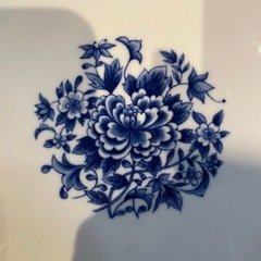 【引き取り限定】中古品・レトロプレート・MARUI BLUE・6枚セットの画像