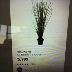 人工植物 グラス 107cmの画像