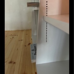 白い棚　オシャレ　収納棚　可動棚　　本棚　食器棚 絵本棚　ホワイトの画像