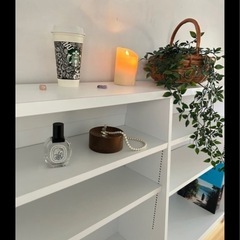 白い棚　オシャレ　収納棚　可動棚　　本棚　食器棚 絵本棚　ホワイトの画像