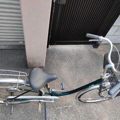 綺麗です。ステンレスハンドル クイックレバー式ライト26インチ自転車の画像