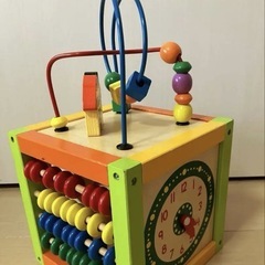 木製おままごとミニキッチン　知育玩具の画像