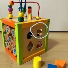 木製おままごとミニキッチン　知育玩具の画像