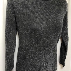 タートルネック ニット　Mサイズ グレーの画像