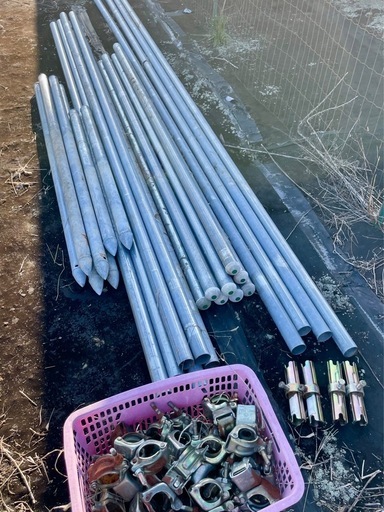 単管、クランプ、単管杭、ジョイント