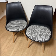 イームズチェア リプロダクト 黒2脚セットの画像