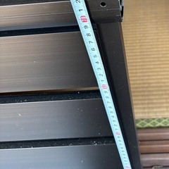 新品 2枚 とパーツ アルミフェンス 目隠し YKK シンプレオフェンス ブラウン YS2型 W200 DIYの画像