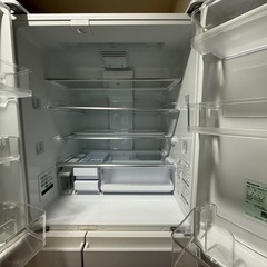 2021年製 極美品 Panasonic パナソニック 冷凍冷蔵庫 NR-F486MEX-W フレンチドア 6ドア 自動製氷 483Lの画像