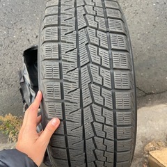 冬タイヤ YOKOHAMA iceGUARD iG70 215/60R16（2021年製）アルミホイール付 4本セットの画像