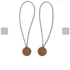 スリーコインズ　タッセル　ブラウン　マグネットタッセル2個セットの画像