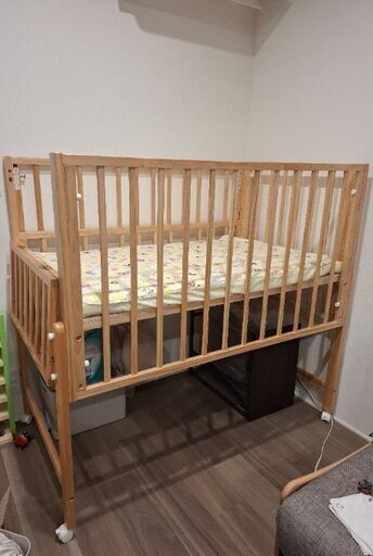 ベビーベッド ヤマトヤ トール ダブルオープンベビーベッド