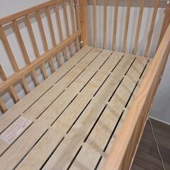 ベビーベッド ヤマトヤ トール ダブルオープンベビーベッドの画像