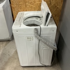 💚1〜2人暮らし向け👫5.0㎏Panasonicパナソニック2021年製NA-F50B15洗濯機ホワイト白の画像