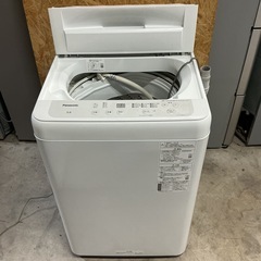 💚1〜2人暮らし向け👫5.0㎏Panasonicパナソニック2021年製NA-F50B15洗濯機ホワイト白の画像