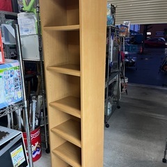 ラック 本棚 6段 カラーボックス 棚板４枚高さ調整可 W445 D290 H1870 ナチュラルカラー 収納家具 中古品 ③の画像