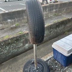 無料　剣道の練習台　タイヤの画像