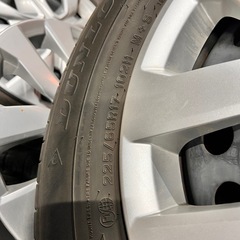 225/65R17 夏タイヤ 鉄ホイールセット 日産 エクストレイル純正ホイールキャップ付きの画像