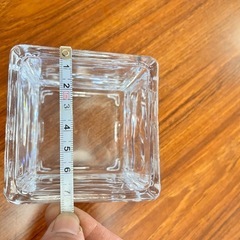 １１月末まで。 10個セット未使用！ガラススクエア容器 の画像