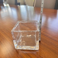 １１月末まで。 10個セット未使用！ガラススクエア容器 の画像