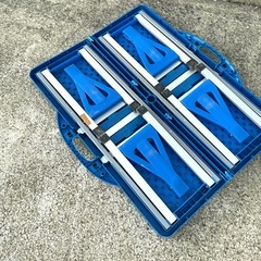 ワンタッチ　椅子　机　キャンプ　釣り　アウトドア  運動会など　※机面汚れありの画像