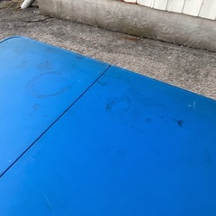 ワンタッチ　椅子　机　キャンプ　釣り　アウトドア  運動会など　※机面汚れありの画像