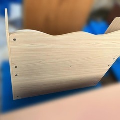 【受け渡し予定者決定】📚絵本ラック付き✨ナチュラルカラーのおもちゃ収納棚の画像