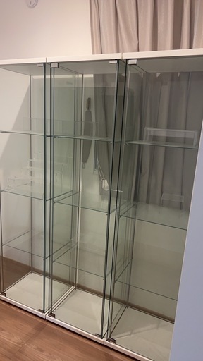 【引渡し者様決定
】IKEA デトルフ　コレクションケース　３つ