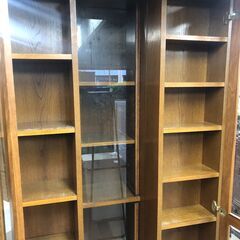 【リサイクルショップどりーむ天保山店】No.4952　スライド棚　ガラス戸棚　飾り棚の画像