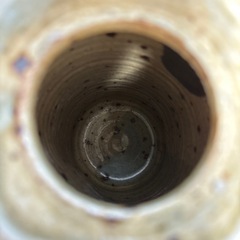 美濃焼 八幡窯 加藤佑山 美濃伊賀 旅枕 掛け花入 花瓶 壁掛け 陶器 工芸品の画像