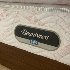 セミダブルベッドセット シモンズ ボックス37 ベッドフレーム マットレス🚚自社配送時💳代引き可🚚(現金、クレジット、スマホ決済対応)の画像