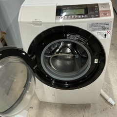 💚ドラム式洗濯機✨11/6㎏HITACHI日立2016年製BD-S8800洗濯機白•黒の画像