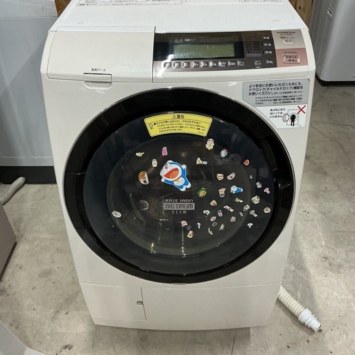 ?ドラム式洗濯機✨11/6㎏HITACHI日立2016年製BD-S8800洗濯機白•黒