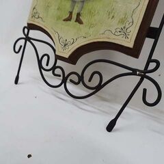 【恵庭】☆中古品☆トールペイント アイアン 壁掛け 飾り カントリー 赤毛のアン PayPay支払いOK！の画像