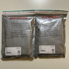 未使用UNIQLO ユニクロ  ■商品名 ヒートテッククルーネックTシャツ（半袖）2枚セット  ■種類 半袖Tシャツ  ■カラー ホワイト　白色系  ■柄デザイン 無地  ■サイズ寸法 XL  ■対象 メンズ（men’s）男性用、紳士 ユニセックスの画像