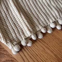 プチアンジュ ポンポンつきニット 110の画像