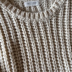 プチアンジュ ポンポンつきニット 110の画像