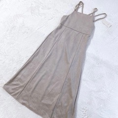 DRESKIP ドレスキップ キャミソールワンピース L フェイクスエードの画像