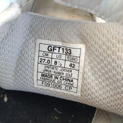 無料！ＡＳＩＣＳ（アシックス）スニーカー　マジックタイプ　27.0ｃｍ　ホワイトの画像