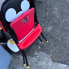 中古　ベビーチェア　カトージ　折りたたみ　食事椅子　ハイチェア　椅子　ミッキー　の画像