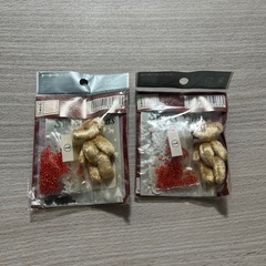 ビーズ　手芸　クリスマス　くまの画像