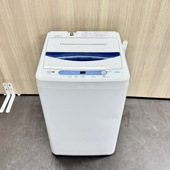 A1738🌟配送♻️設置🉑‼️2017年製　山田　5.0KG洗濯機YWM-T50A1🌟動作確認済⭕️の画像
