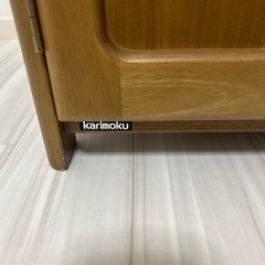 カリモク電話台の画像