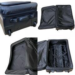 170022 現状品 DESCENTE デサント キャリーケース DMC-8802  ブラック 合成皮革 [0000000002576]の画像