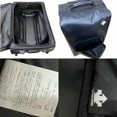 170022 現状品 DESCENTE デサント キャリーケース DMC-8802  ブラック 合成皮革 [0000000002576]の画像
