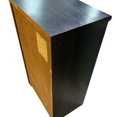 ブラック電話台・ファックス台　高さ約78cm幅約45cm 奥行約31cmの画像