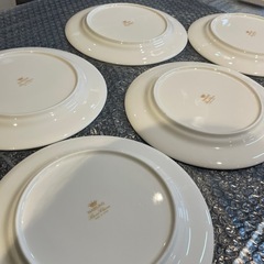 【引き取り限定】中古品　NARUMI レトロ皿　5枚セットの画像