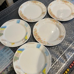 【引き取り限定】中古品　NARUMI レトロ皿　5枚セットの画像
